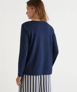 Soft V Neck Henley Pyjama Top<Sussan New