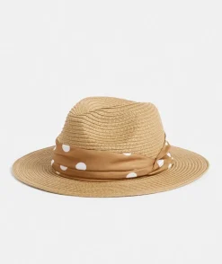 Spot Band Detail Panama Hat<Sussan Clearance