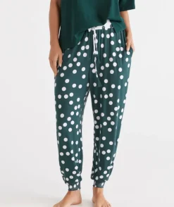 Spot Contrast Knit Harem Pyjama Pant<Sussan Online
