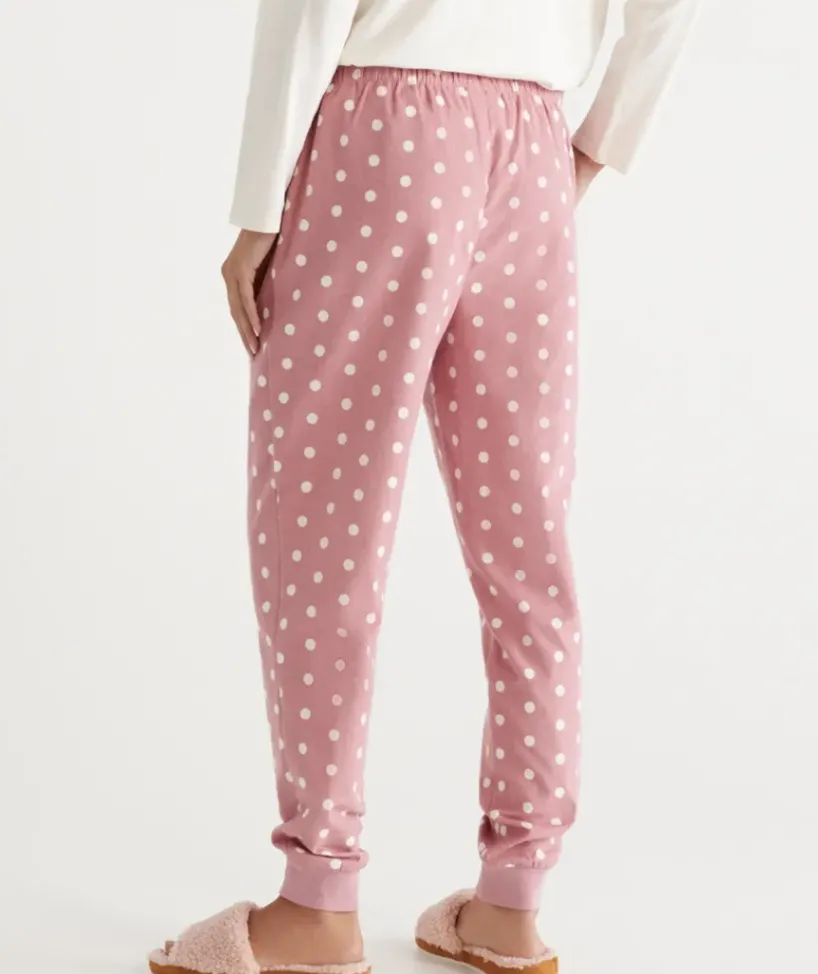 Spot Print Flannelette Pyjama Pant<Sussan