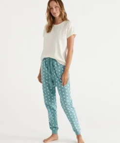 Spot Print Flannelette Pyjama Pant<Sussan