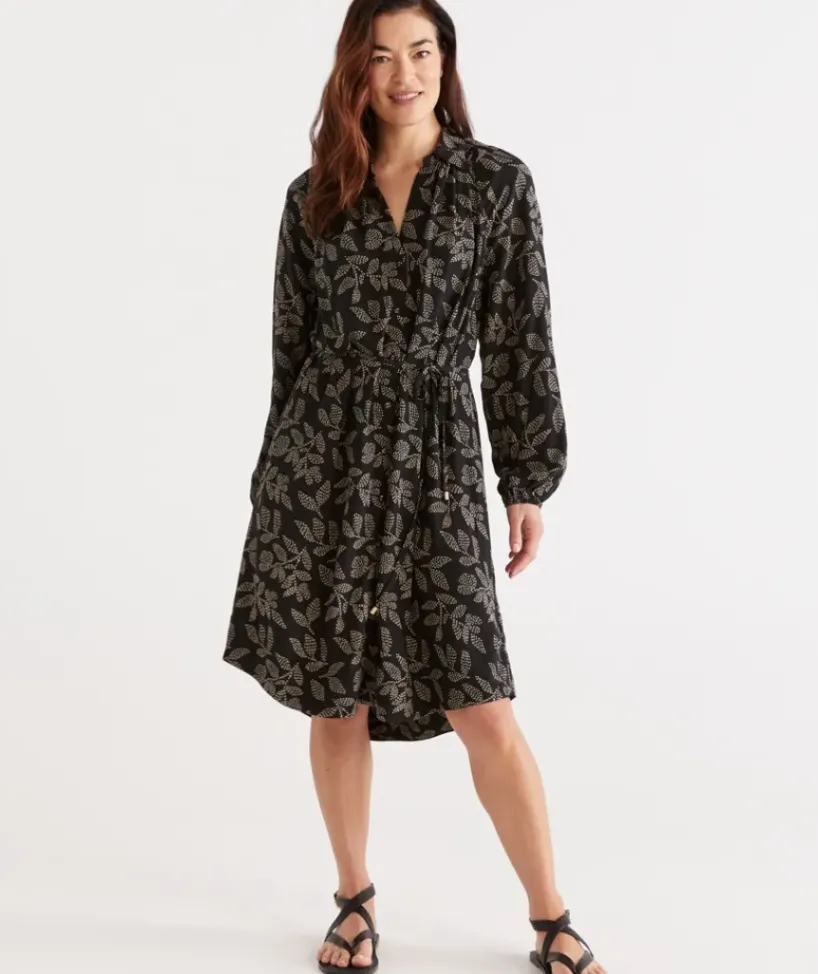 Spotted Leaf Dress<Sussan
