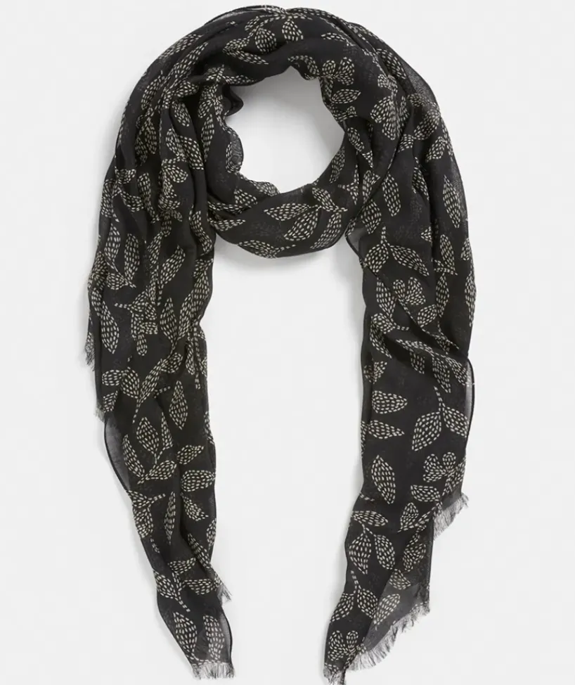 Spotted Leaf Scarf<Sussan Clearance