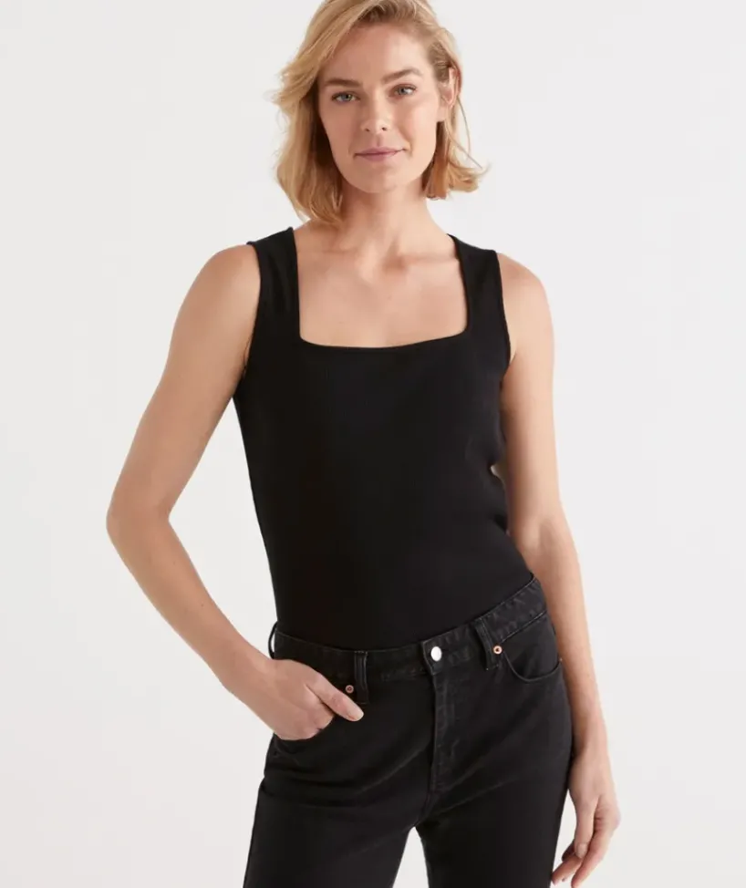 Square Neck Rib Tank<Sussan Outlet