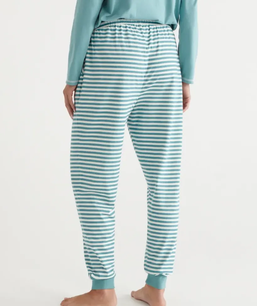 Stripe Australian Cotton Knit Pyjama Pant<Sussan Outlet