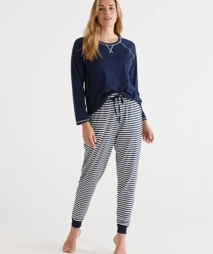 Stripe Australian Cotton Knit Pyjama Pant<Sussan Online