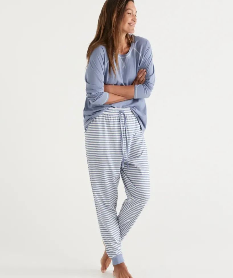 Stripe Australian Cotton Knit Pyjama Pant<Sussan Outlet
