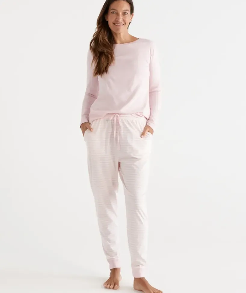 Stripe Australian Cotton Knit Pyjama Pant<Sussan Outlet