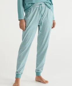 Stripe Australian Cotton Knit Pyjama Pant<Sussan Hot