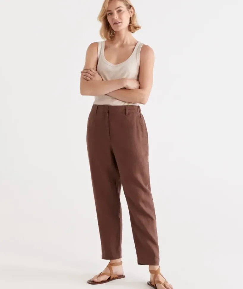 Tapered Linen Pant<Sussan Online