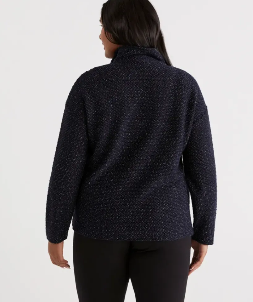 Textured Collar Top<Sussan New