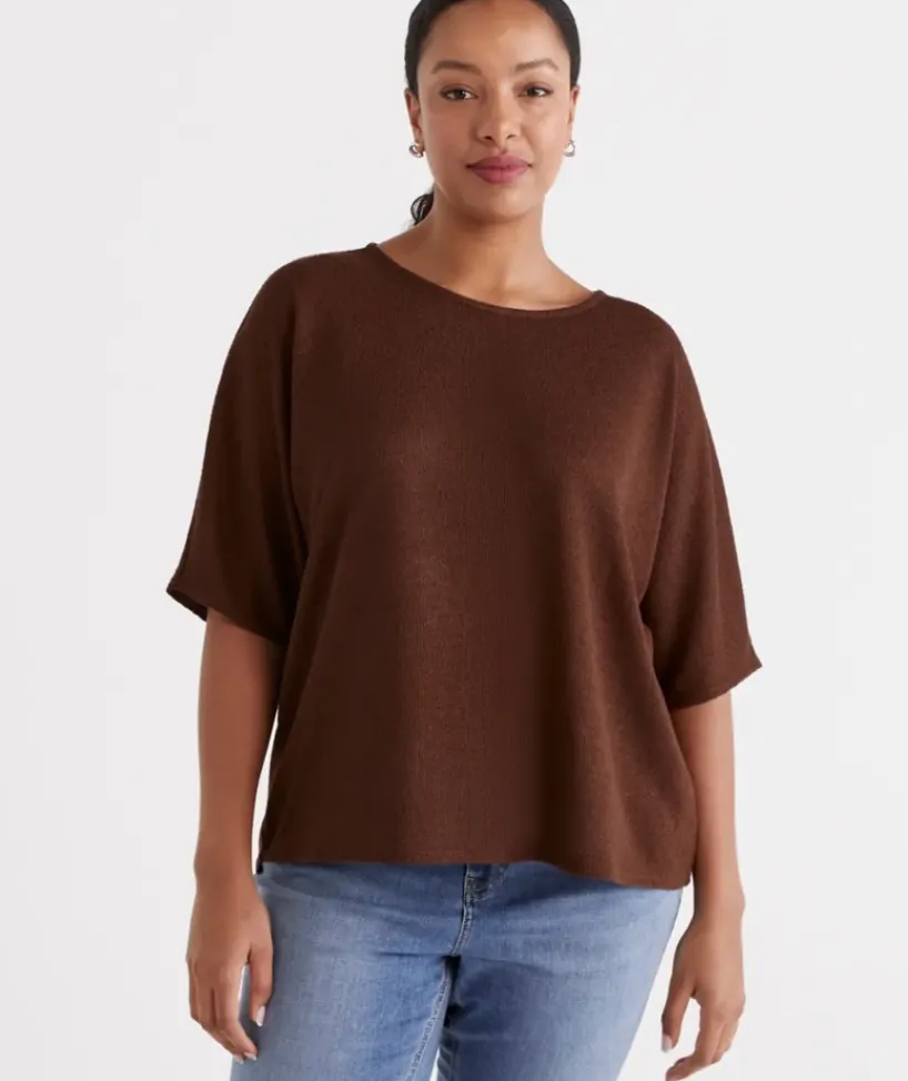 Textured Dolman Top<Sussan Online