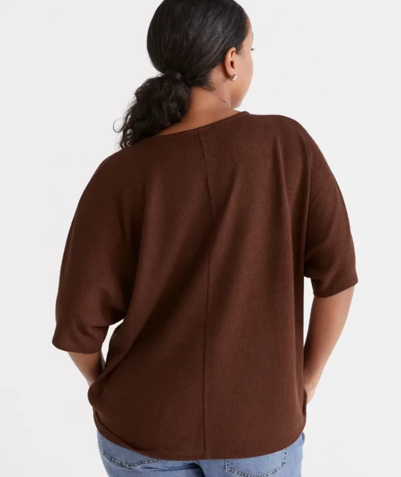 Textured Dolman Top<Sussan Hot