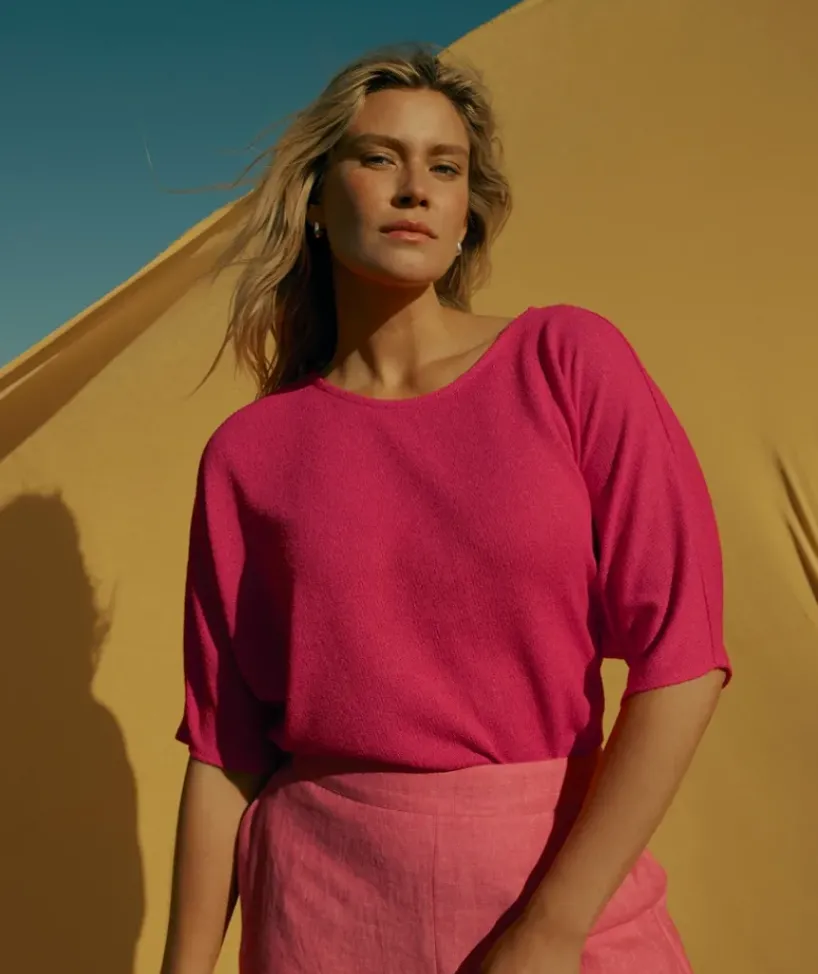 Textured Dolman Top<Sussan Hot