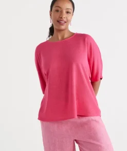 Textured Dolman Top<Sussan New