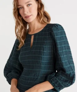 Textured Midi Dress<Sussan Discount
