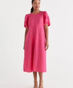 Textured Midi Dress<Sussan Hot