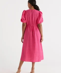 Textured Midi Dress<Sussan Hot