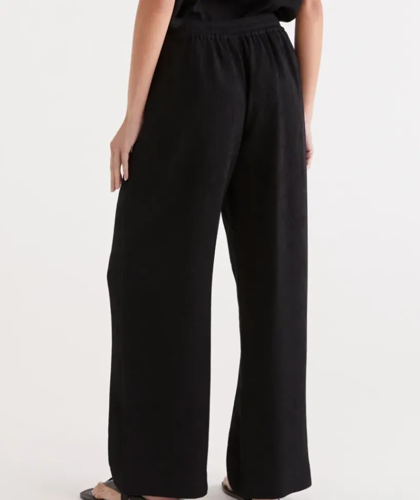 Textured Wide Leg Pant<Sussan Online