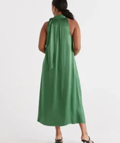Tie Neck Halter Dress<Sussan