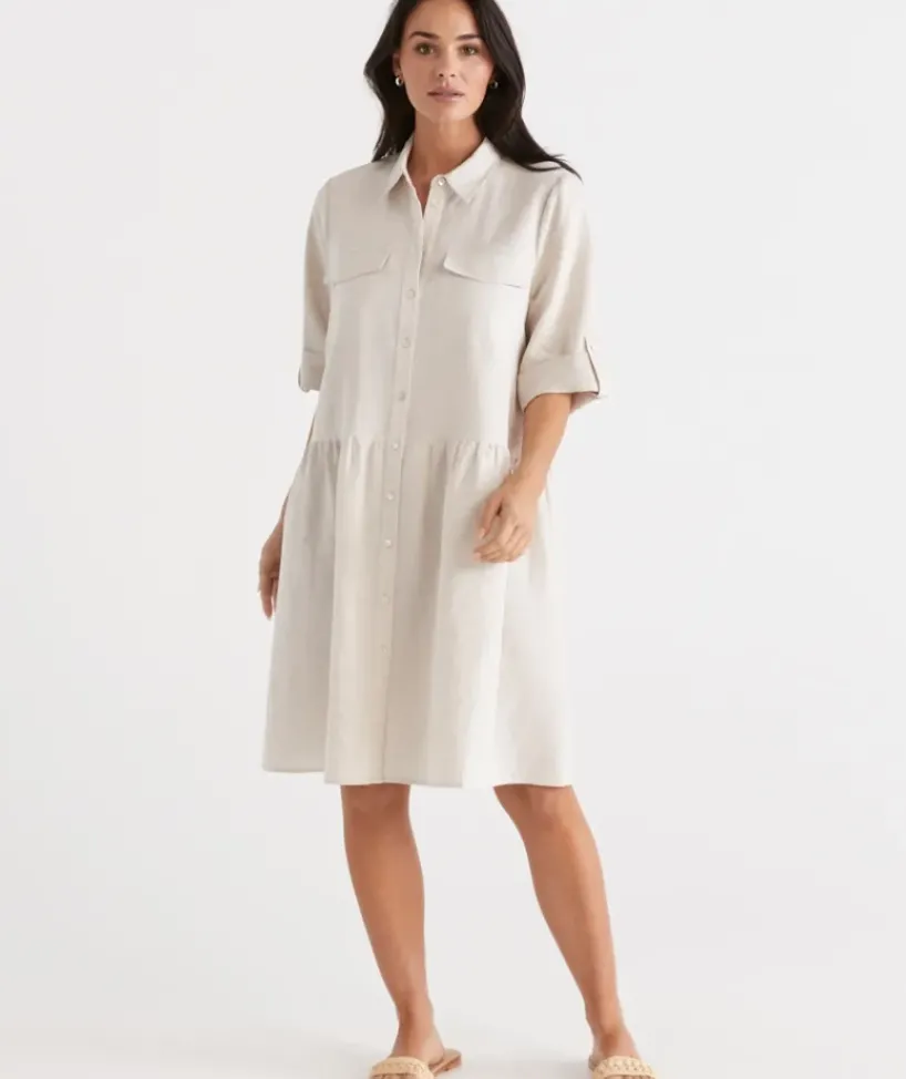 Utility Shirt Dress<Sussan Best