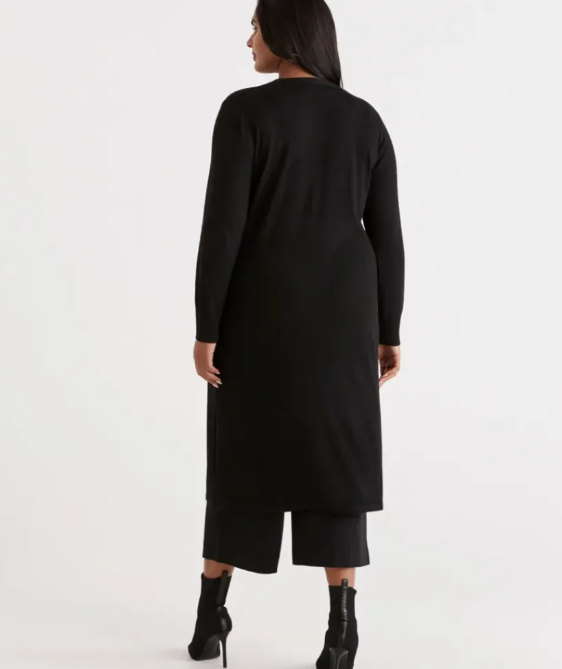 V Neck Longline Cardi<Sussan Best