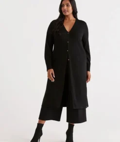 V Neck Longline Cardi<Sussan Outlet