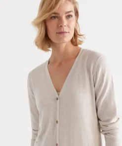 V Neck Longline Cardi<Sussan Outlet