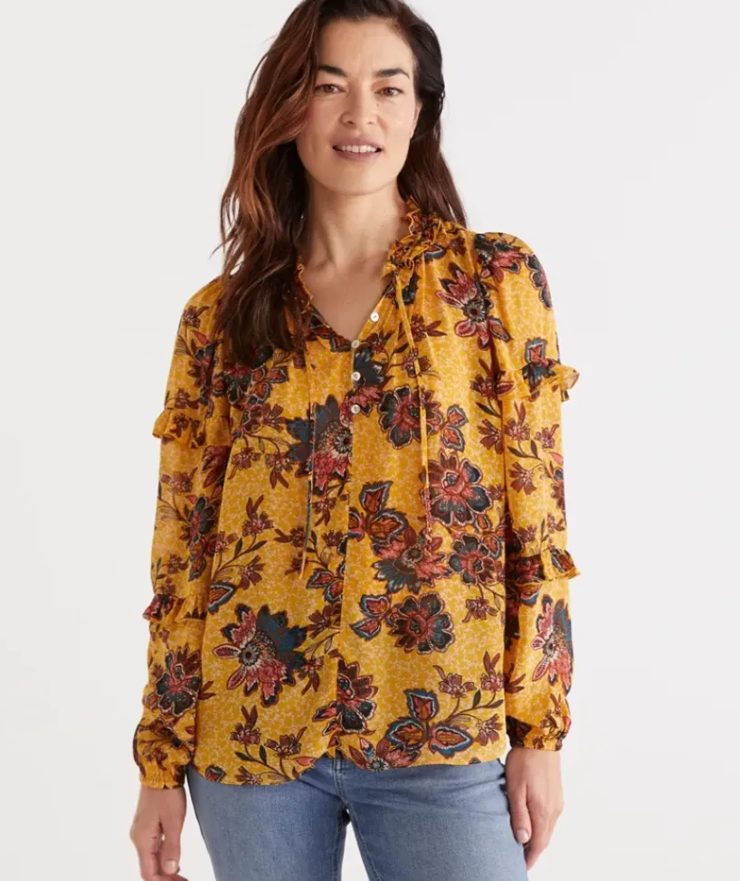 Vine Print Top<Sussan Hot