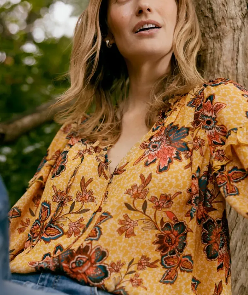 Vine Print Top<Sussan Hot