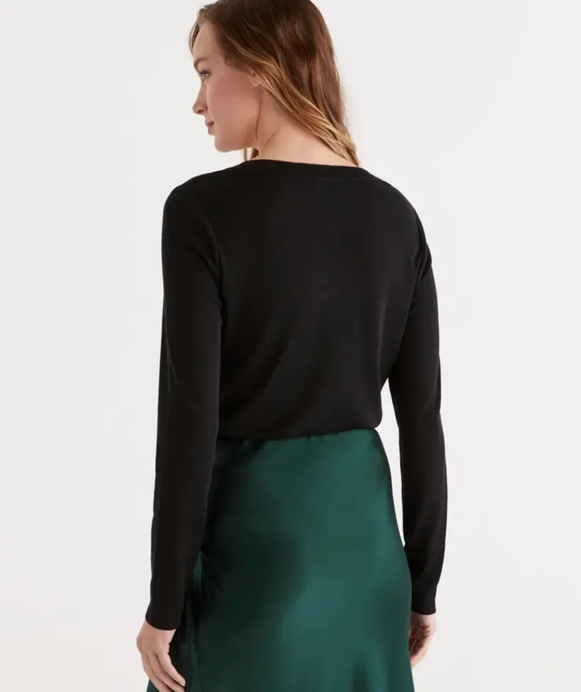 Wool Blend Scoop Top<Sussan Discount